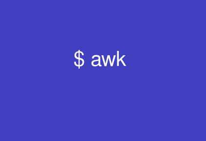 Awk基础